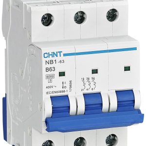 کلید مینیاتوری سه پل 25 آمپر CHINT سری NB1-63/3P C25