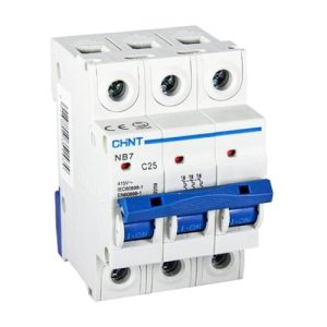 کلید مینیاتوری سه پل 50 آمپر CHINT سری NB7-3P C50
